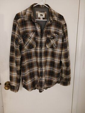 Dakota Grizzly Men's Long Sleeve Plaid Flannel Shirt Size L